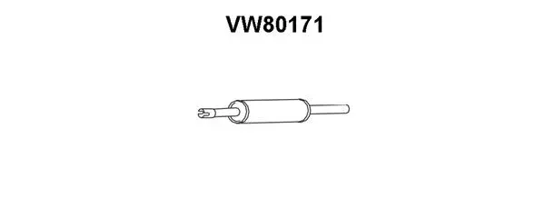 VW80171 VENEPORTE Предглушитель выхлопных газов (фото 1)