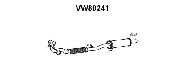 VW80241 VENEPORTE Предглушитель выхлопных газов (фото 1)