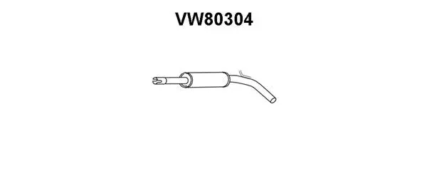 VW80304 VENEPORTE Предглушитель выхлопных газов (фото 1)