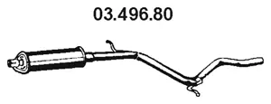 03.496.80 EBERSPÄCHER Средний глушитель выхлопных газов (фото 1)