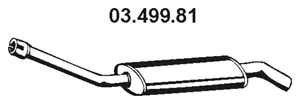 03.499.81 EBERSPÄCHER Средний глушитель выхлопных газов (фото 1)