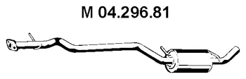 04.296.81 EBERSPÄCHER Средний глушитель выхлопных газов (фото 1)