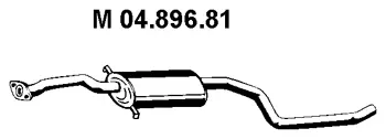 04.896.81 EBERSPÄCHER Средний глушитель выхлопных газов (фото 1)