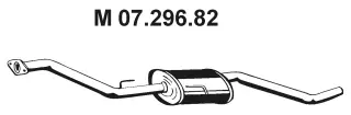 07.296.82 EBERSPÄCHER Средний глушитель выхлопных газов (фото 1)