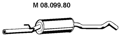 08.099.80 EBERSPÄCHER Средний глушитель выхлопных газов (фото 1)
