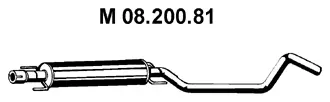 08.200.81 EBERSPÄCHER Средний глушитель выхлопных газов (фото 1)