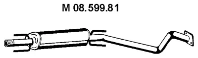 08.599.81 EBERSPÄCHER Средний глушитель выхлопных газов (фото 1)