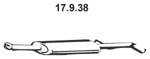17.9.38 EBERSPÄCHER Средний глушитель выхлопных газов (фото 1)