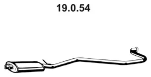 19.0.54 EBERSPÄCHER Средний глушитель выхлопных газов (фото 1)