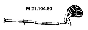 21.104.80 EBERSPÄCHER Средний глушитель выхлопных газов (фото 1)