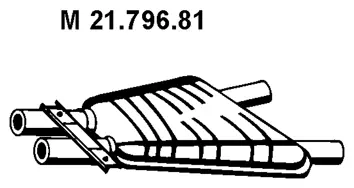 21.796.81 EBERSPÄCHER Средний глушитель выхлопных газов (фото 1)
