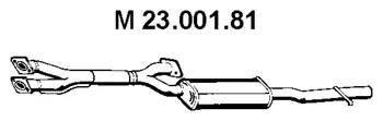 23.001.81 EBERSPÄCHER Средний глушитель выхлопных газов (фото 1)