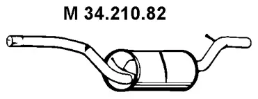 34.210.82 EBERSPÄCHER Средний глушитель выхлопных газов (фото 1)