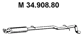 34.908.80 EBERSPÄCHER Средний глушитель выхлопных газов (фото 1)