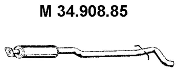 34.908.85 EBERSPÄCHER Средний глушитель выхлопных газов (фото 1)