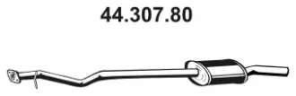 44.307.80 EBERSPÄCHER Средний глушитель выхлопных газов (фото 1)