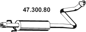 47.300.80 EBERSPÄCHER Средний глушитель выхлопных газов (фото 1)