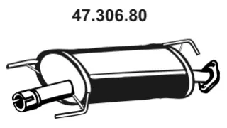 47.306.80 EBERSPÄCHER Средний глушитель выхлопных газов (фото 1)