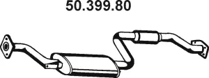 50.399.80 EBERSPÄCHER Средний глушитель выхлопных газов (фото 1)
