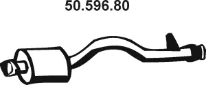 50.596.80 EBERSPÄCHER Средний глушитель выхлопных газов (фото 1)