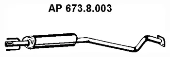 673.8.003 EBERSPÄCHER Средний глушитель выхлопных газов (фото 1)