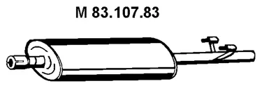83.107.83 EBERSPÄCHER Средний глушитель выхлопных газов (фото 1)