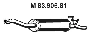 83.906.81 EBERSPÄCHER Средний глушитель выхлопных газов (фото 1)