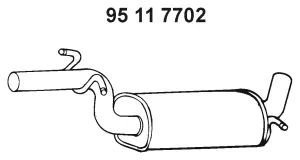 95 11 7702 EBERSPÄCHER Средний глушитель выхлопных газов (фото 1)