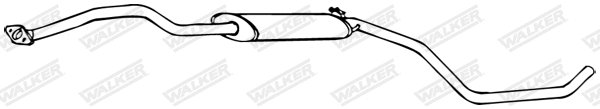 17719 WALKER Средний глушитель выхлопных газов (фото 1)