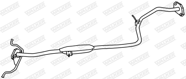 19115 WALKER Средний глушитель выхлопных газов (фото 1)