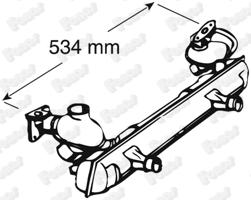 616533 FONOS Средний глушитель выхлопных газов (фото 1)