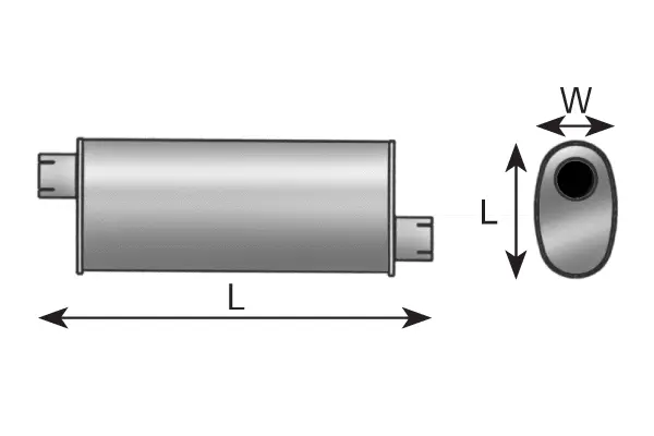 50337 DINEX Средний глушитель выхлопных газов (фото 1)