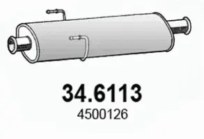 34.6113 ASSO Средний глушитель выхлопных газов (фото 1)