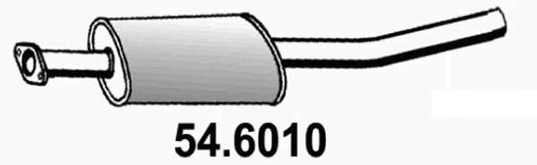54.6010 ASSO Средний глушитель выхлопных газов (фото 1)