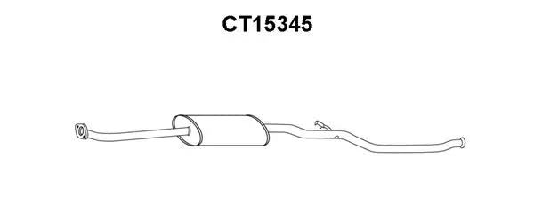 CT15345 VENEPORTE Средний глушитель выхлопных газов (фото 1)