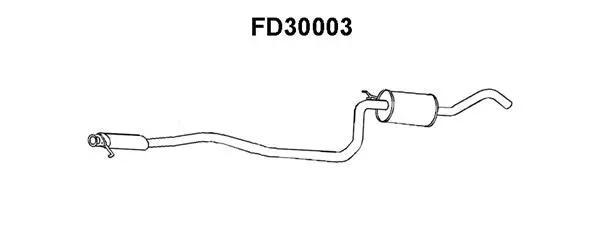 FD30003 VENEPORTE Средний глушитель выхлопных газов (фото 1)