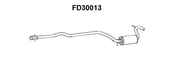FD30013 VENEPORTE Средний глушитель выхлопных газов (фото 1)