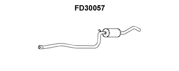 FD30057 VENEPORTE Средний глушитель выхлопных газов (фото 1)
