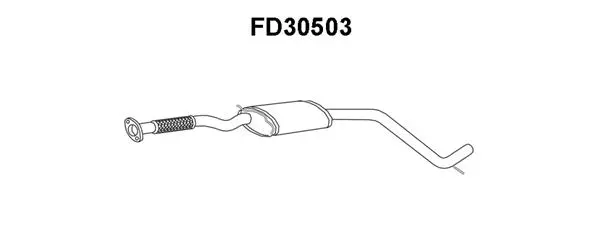 FD30503 VENEPORTE Средний глушитель выхлопных газов (фото 1)