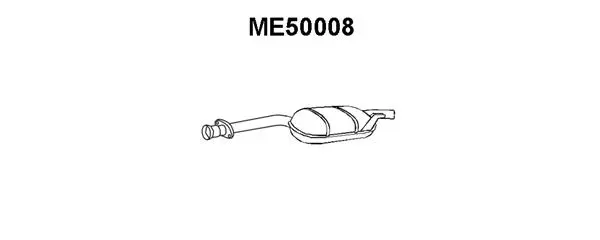 ME50008 VENEPORTE Средний глушитель выхлопных газов (фото 1)