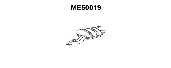 ME50019 VENEPORTE Средний глушитель выхлопных газов (фото 1)
