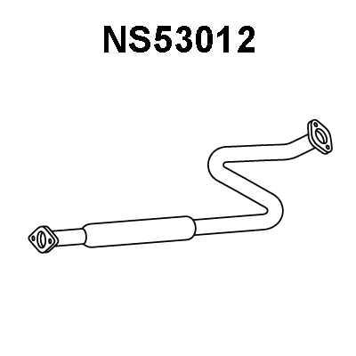 NS53012 VENEPORTE Средний глушитель выхлопных газов (фото 1)