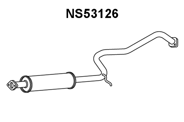 NS53126 VENEPORTE Средний глушитель выхлопных газов (фото 1)