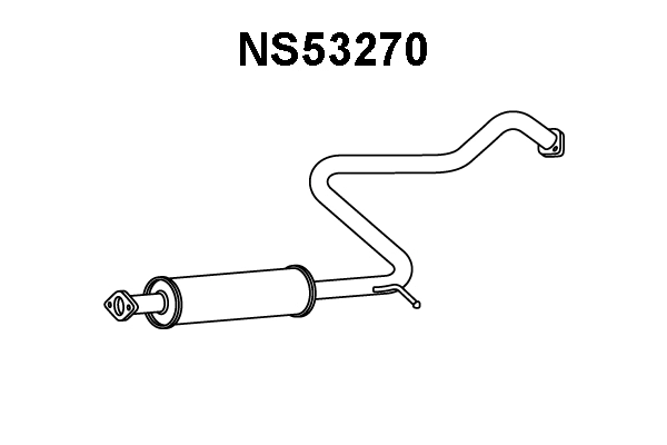 NS53270 VENEPORTE Средний глушитель выхлопных газов (фото 1)