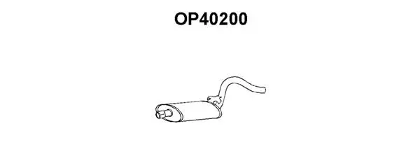 OP40200 VENEPORTE Средний глушитель выхлопных газов (фото 1)