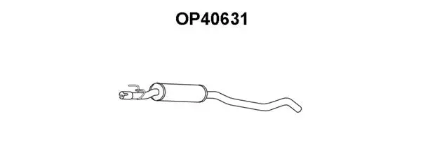 OP40631 VENEPORTE Средний глушитель выхлопных газов (фото 1)