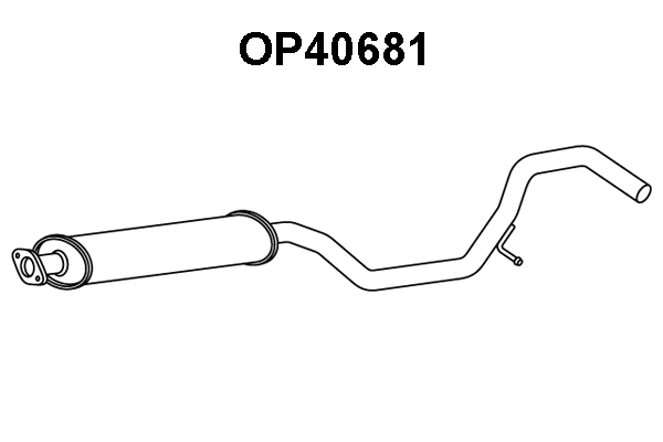 OP40681 VENEPORTE Средний глушитель выхлопных газов (фото 1)