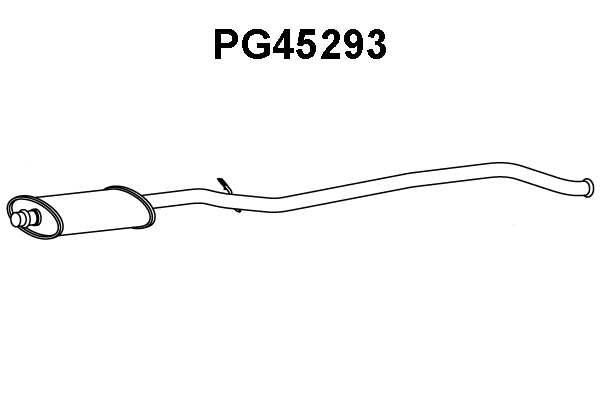 PG45293 VENEPORTE Средний глушитель выхлопных газов (фото 1)