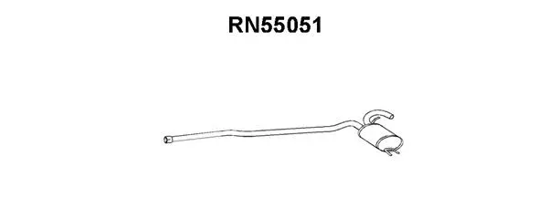 RN55051 VENEPORTE Средний глушитель выхлопных газов (фото 1)