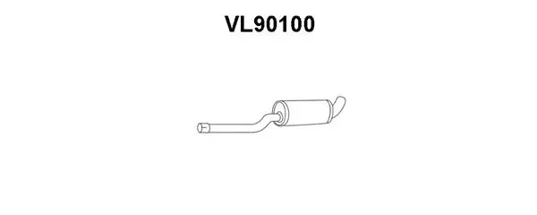 VL90100 VENEPORTE Средний глушитель выхлопных газов (фото 1)